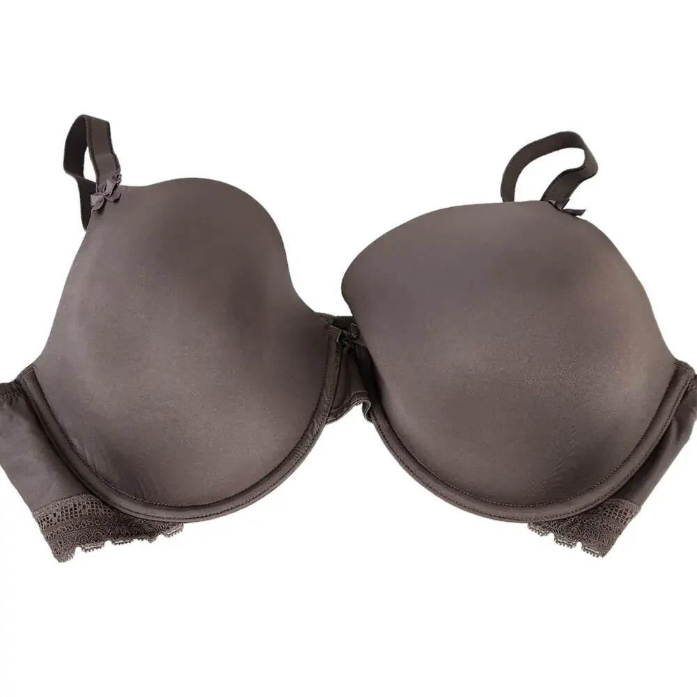 NEW Felina Paramour Bra 42D Brown Multiway Straps Underwire Neutral Bra